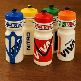 قمقمه آب دوچرخه برند VIVA (ویوا) همراه با بست نشکن کد 1090