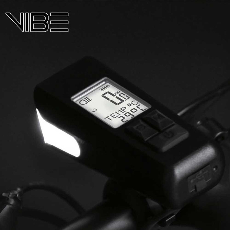 چراغ جلو و کامپیوتر دوچرخه وایب Vibe lighVb0470